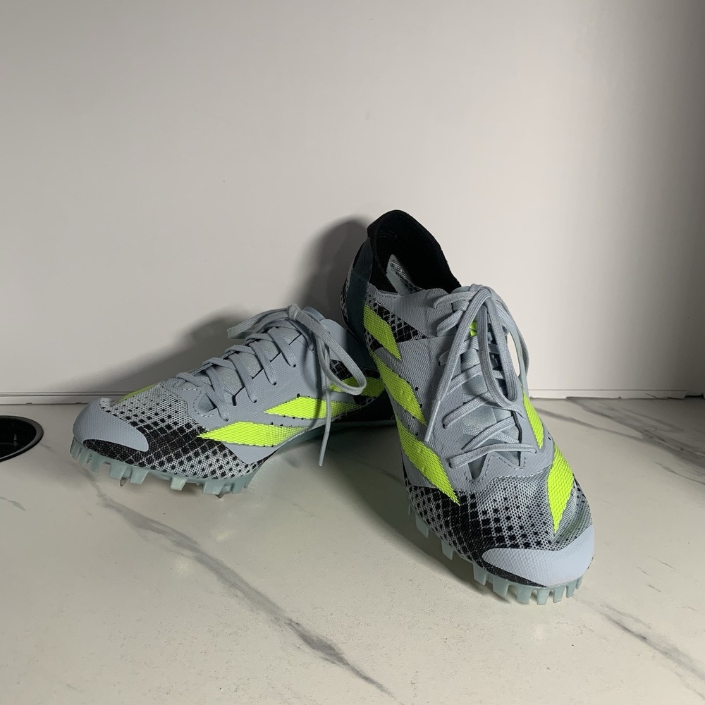 adidas Adizero Finesse Spikes Wonder‎ Blue Lucid Lemon-Men's 5.5